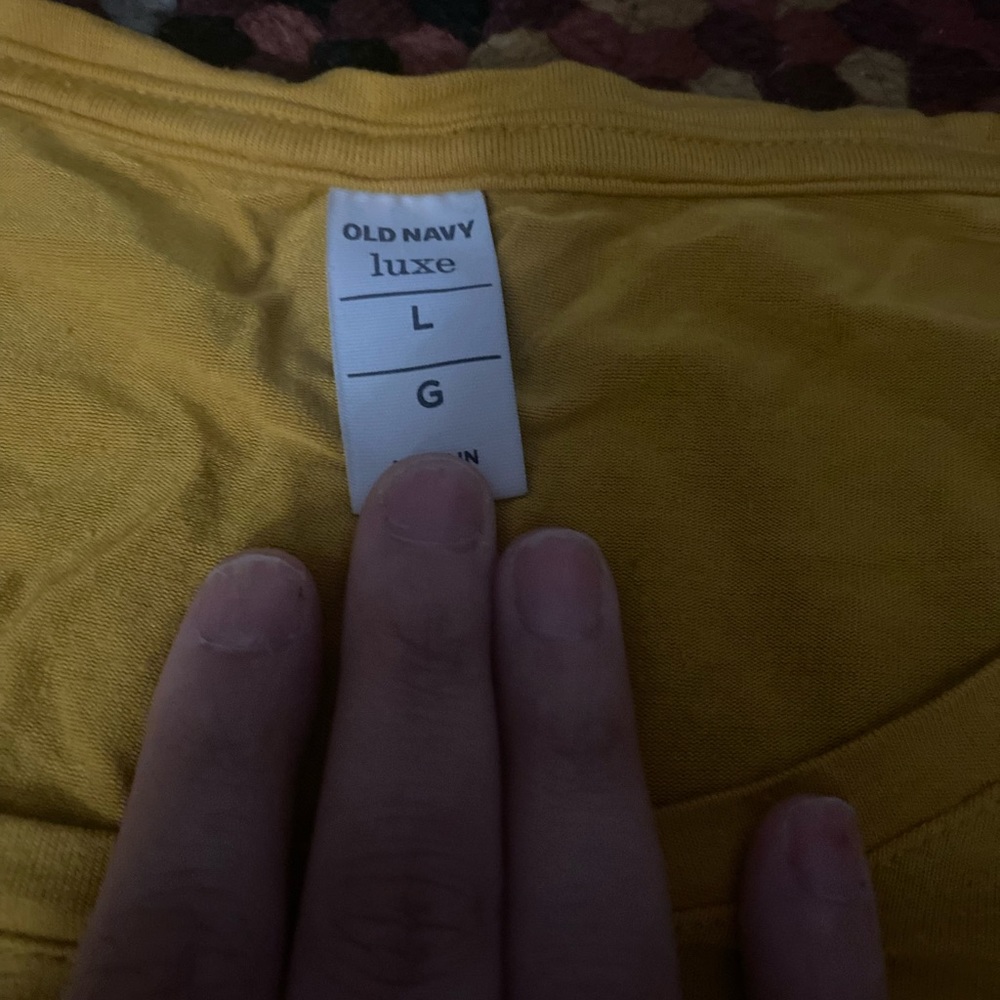 Yellow shirt